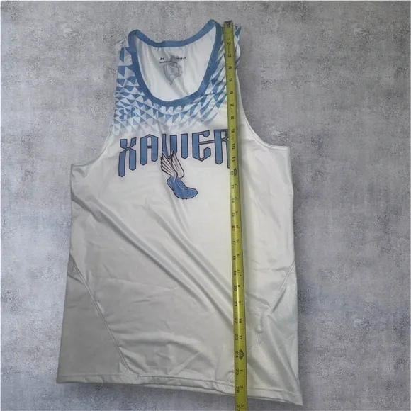 Under Armour White and Blue Tank Tops  size: S UNDERWEAR - Picture 3 of 5